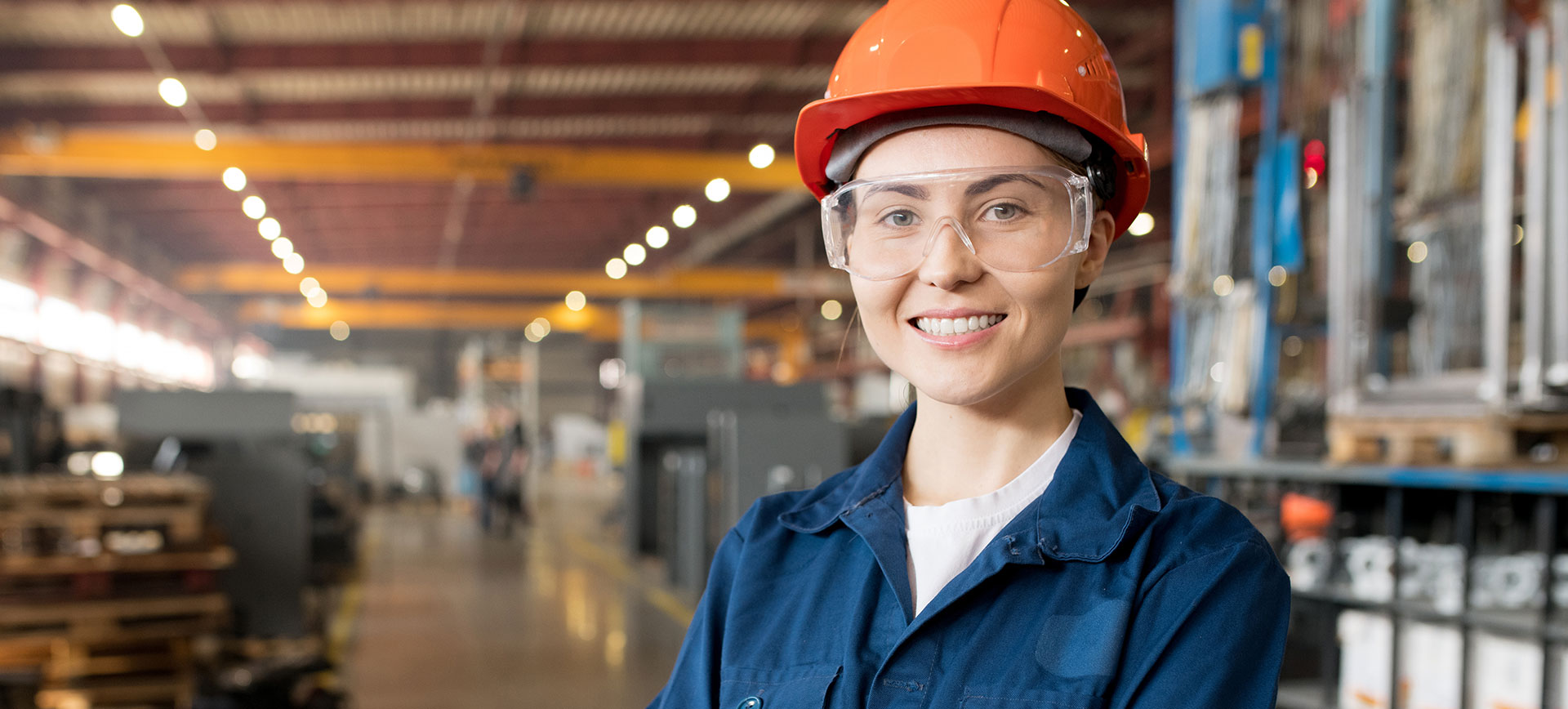 Operator running industrial software development tools on the shop floor